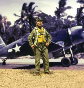 13039 U.S.M.C. Pilot Major Gregory “Pappy” Boyington, 1943