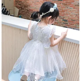 Baby Net Red Wings Skirt  Summer New Korean Style Girls' Western Style Puffy Gauze Princess Dress Girls' Gauze Skirt