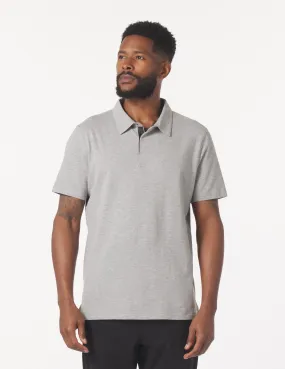 Eagle Pique Polo: Dark Heather Grey