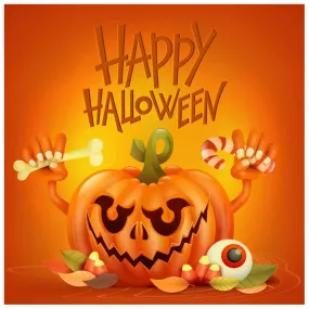 Halloween Series Ornaments  - Full Round Diamond - 30x30CM