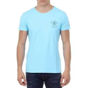 Light Blue S Ufford & Suffolk Polo Club Mens T-Shirt Short Sleeves Round Neck US028 BLUE