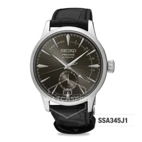 Seiko Presage (Japan Made) Automatic Black Calf Leather Strap Watch SSA345J1 (Not For EU Buyers) (LOCAL BUYERS ONLY)