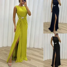 Women's Fashion Pleated Split Dress